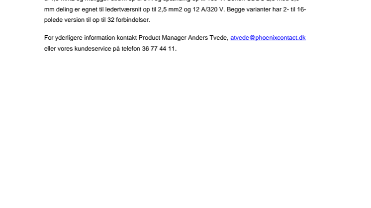 ​  SKEDD stik med crimptilslutning