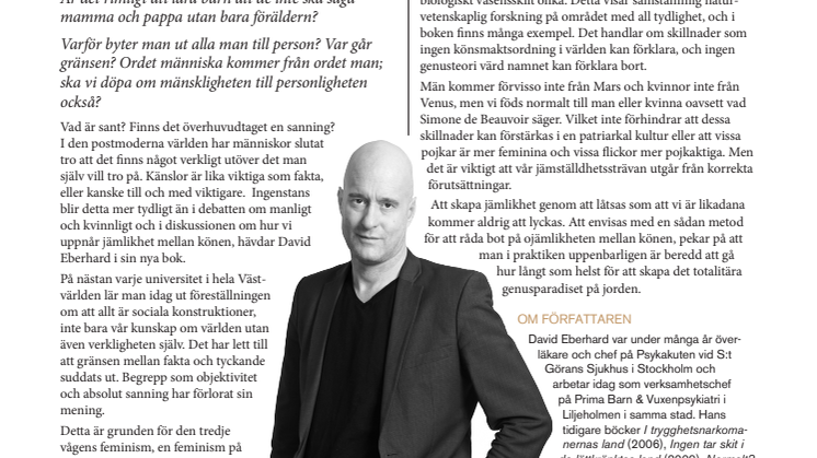 Blir detta höstens mest omdebatterade bok? Det stora könsexperimentet av David Eberhard 