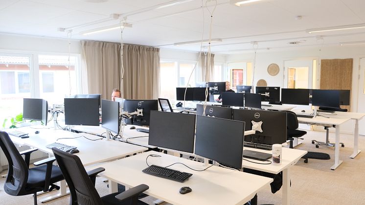 Öppet landskap på Ängelholmslokalers nya kontor