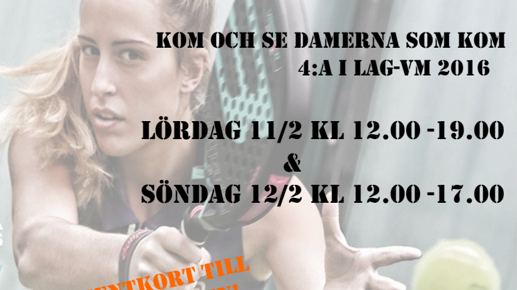 Världsstjärnor i padel spelar tävling på Ekerö!