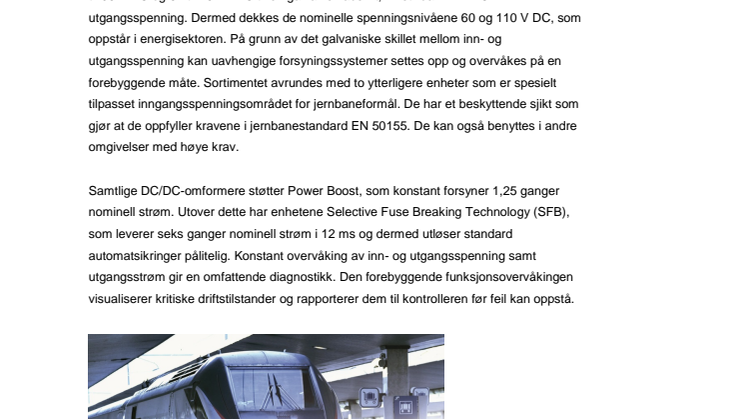 DC/DC-omformere nå for ytterligere spenningsnivåer