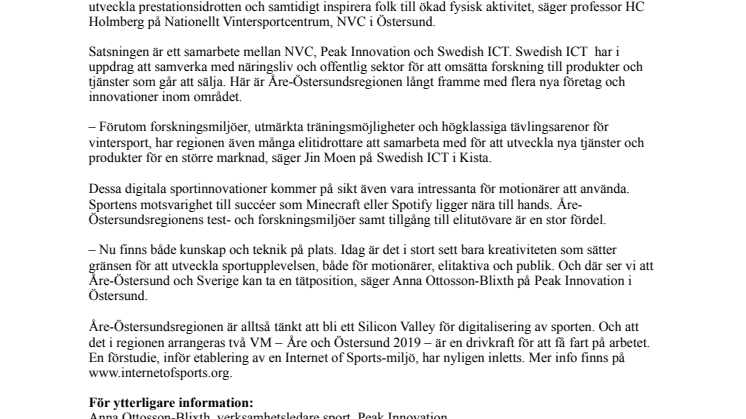 ​Åre-Östersund digitaliserar sporten