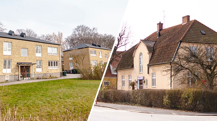 Realisten 1 & 2 (t.v.) och Brandstationen 3 (t.h.).