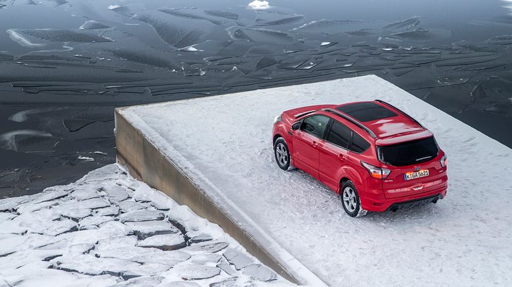 Nye Ford Kuga på nordkapp-platået