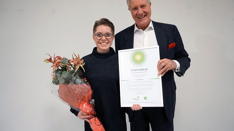 Lina Wilckens och Michael Treschow, Michael Treschow-stipendiet 2017
