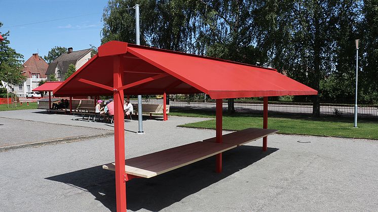 Marknadsstånd, Badhusparken i Vara