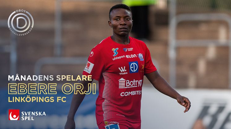 Linköpings FCs Ebere Orji väljs till månadens spelare i juli