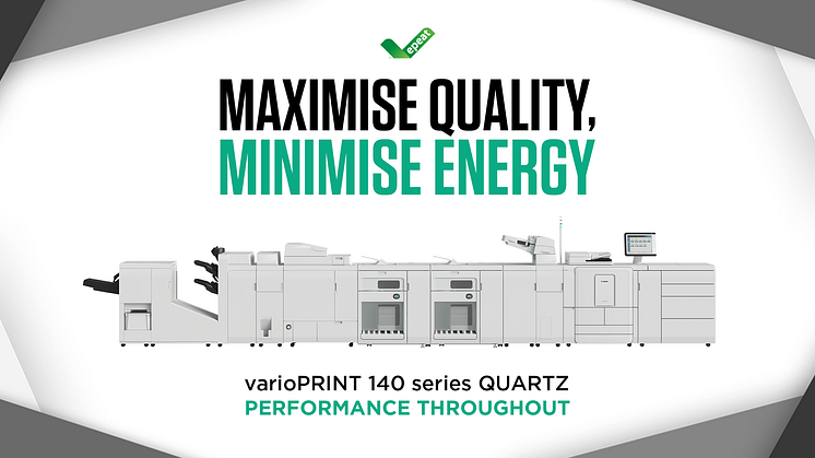 Canon har uppdaterat sin skrivarserie för svartvitt och lanserar modellen QUARTZ i varioPRINT 140-serien 