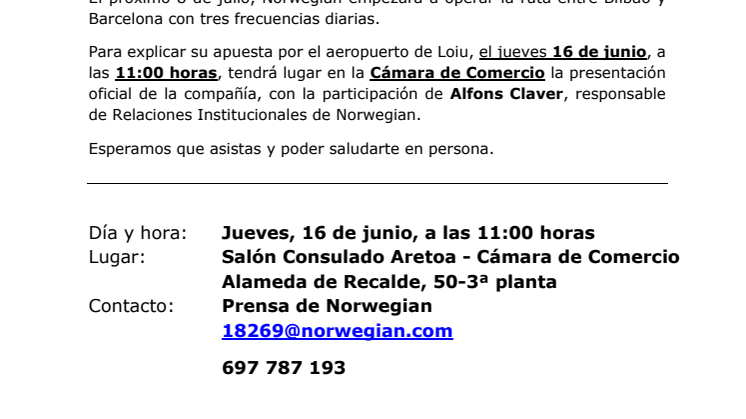 Descarga convocatoria: Cámara de Comercio de Bilbao (jueves 16 de junio, 11 de la mañana).