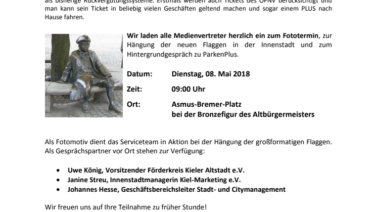Einladung zum Presse- und Fototermin