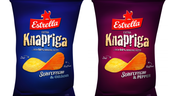 Dubbelt så knapriga chips med hälften så mycket fett