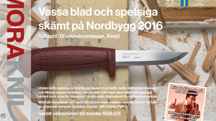 Vassa blad och spetsiga skämt på Nordbygg 2016