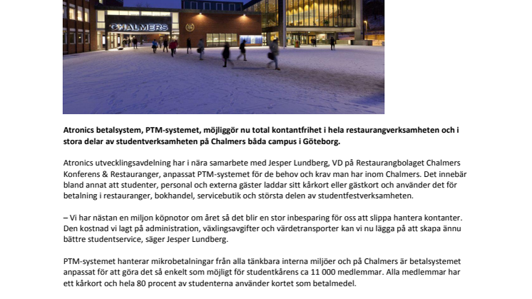 Kontantfritt för 11 000 studenter