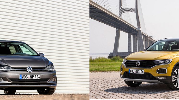 Den nye Polo og T-Roc opnår 5 stjerner i Euro NCAP test