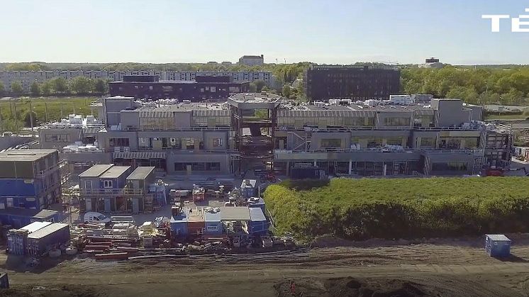 Byggeriet af H.C. Ørsted Gymnasiet i Lyngby