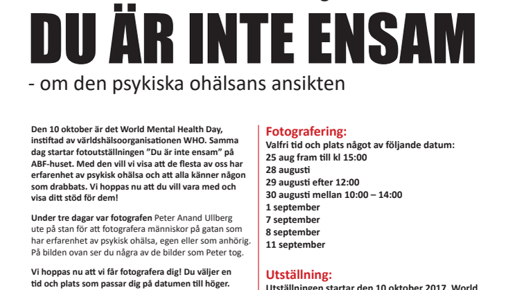 Du är inte ensam