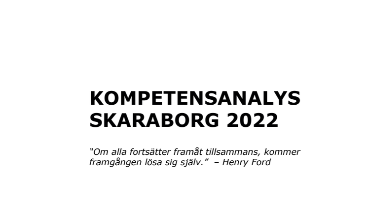 Kompetensanalys Skaraborg 2022