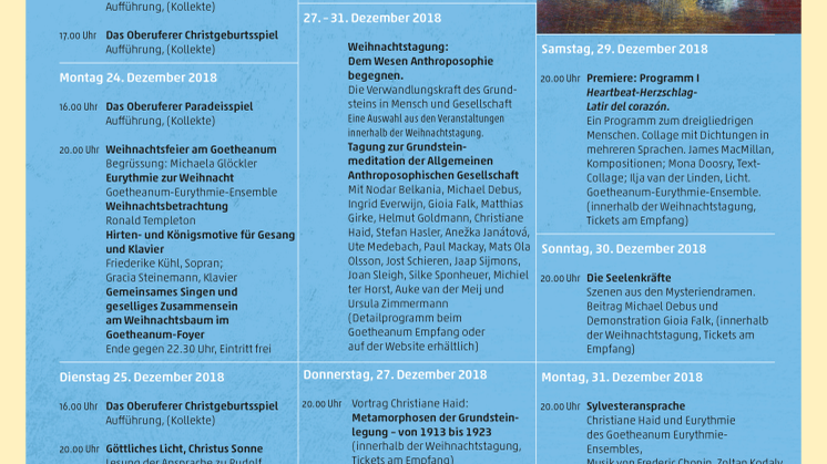 Weihnachten am Goetheanum