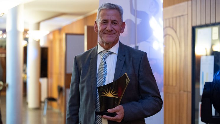 Bert Andersson från BA Bygg Fastigheter blev Årets Företagare i Eslöv. Foto: Hazlami Hayeedorloh