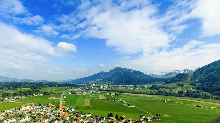 Das Greyerzerland in der Region Fribourg:  Austragungsort des 61. Gordon-Bennett-Cup. © Margaux Koller 