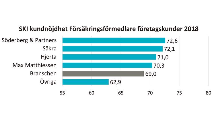 SKI kundnöjdhet Försäkringsförmedlare 2018