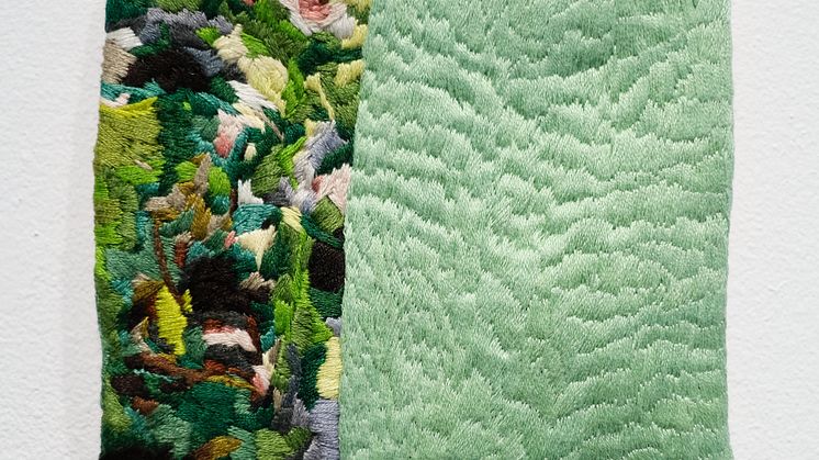 Textilkonstnären Linnea Norén ställer ut på Galleri Alva 25 augusti - 22 september. 