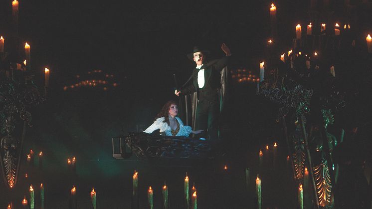 Fra teatrets seneste produktion af The Phantom of the Opera