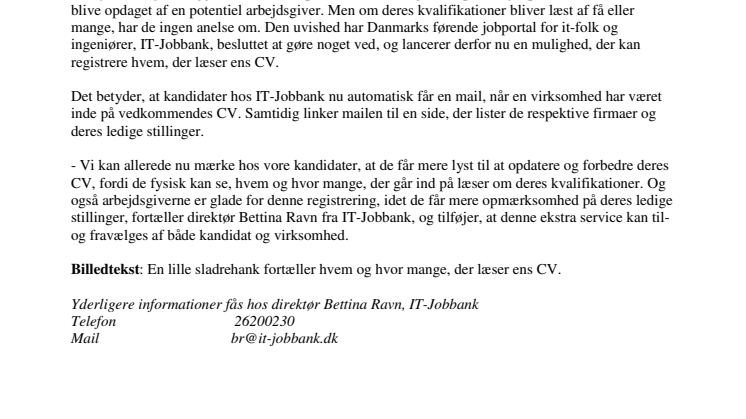 Se hvem der læser dit CV