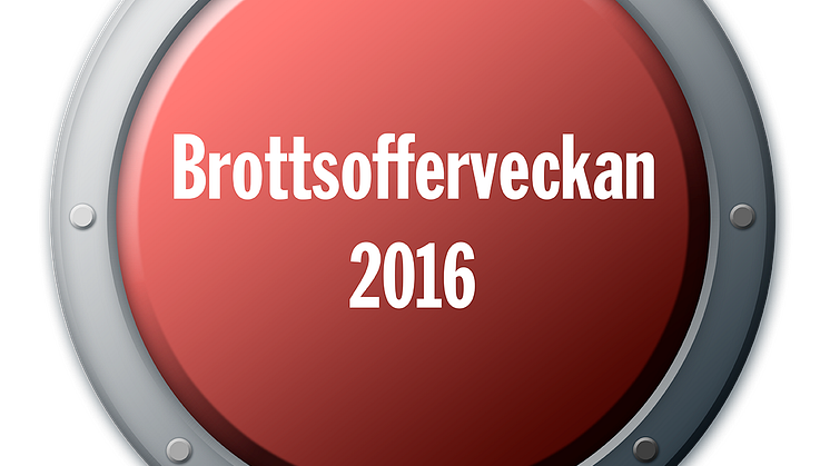 Inbjudan till Nationella Brottsofferveckan 2016 (påminnelse)