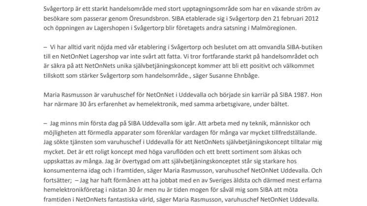 NetOnNet öppnar ytterligare två nya Lagershopar