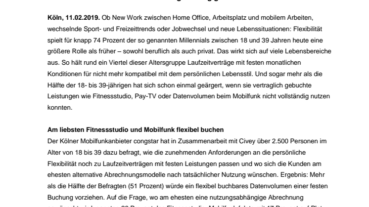 congstar Studie: Jeder Zweite ärgert sich über nicht genutzte Leistungen
