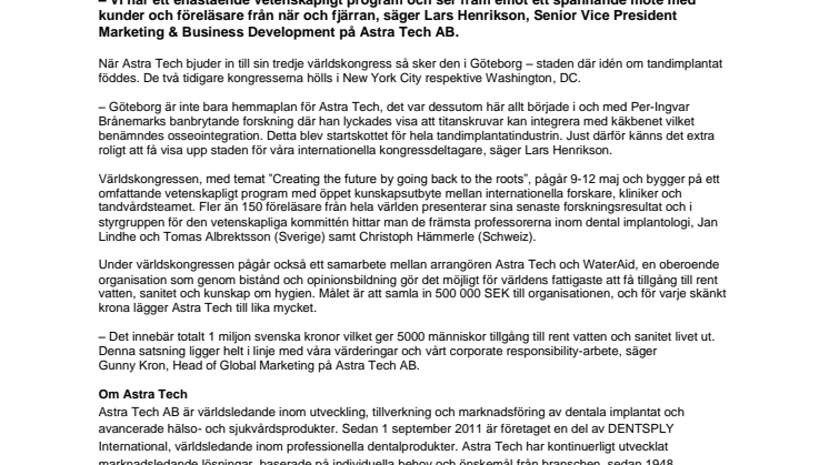 Nedräkningen har börjat: Två dagar kvar till Astra Techs världskongress i Göteborg