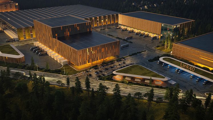 Link40 framtidens logistikhubb – nu går detaljplanen ut på samråd.