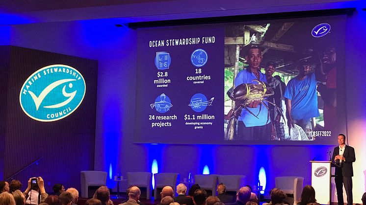 Bild: Seafood Expo Global i Barcelona. Stipendier delas ut på till fisken, forskare, icke-statliga organisationer och studenter för att bedriva innovativ forskning som förbättrar hållbarheten till havs.