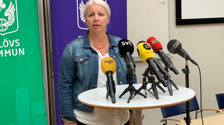 Lugn dag på skolan i Eslöv