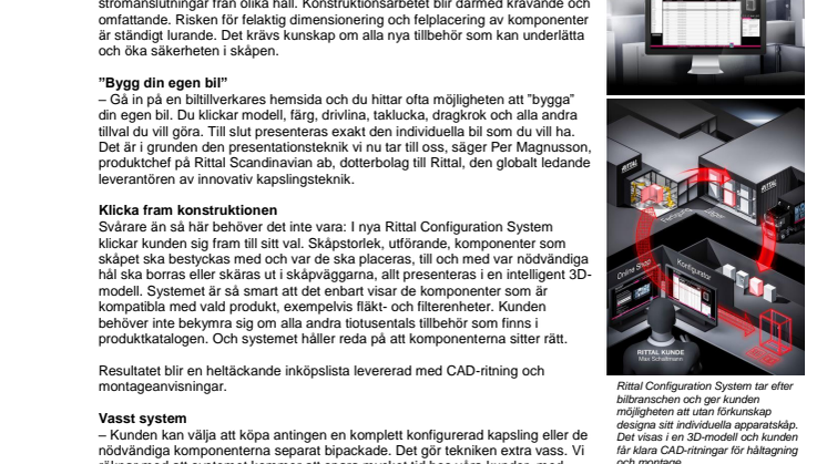 Smart on-line design av apparatskåp