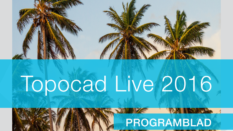 Topocad Live, 9-10 februari 2016