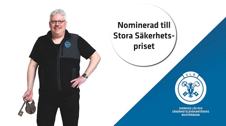 Låssmeden Michael Prietzel är nominerad till Stora Säkerhetspriset