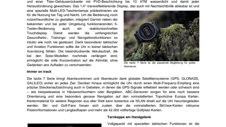 Garmin PM tactix 7 Serie
