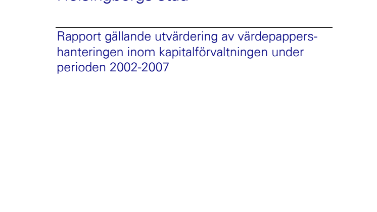 KMPG:s utredning