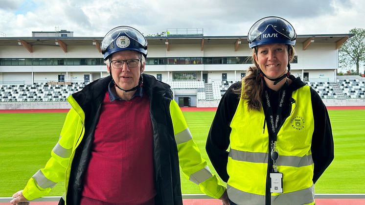 Projektledare Anders Emilsson och Cecilia Wahlskog