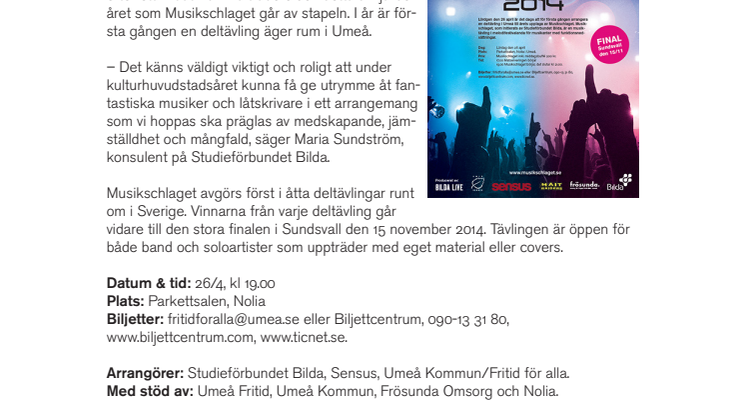 Musikschlaget — en musikfest med mångfald