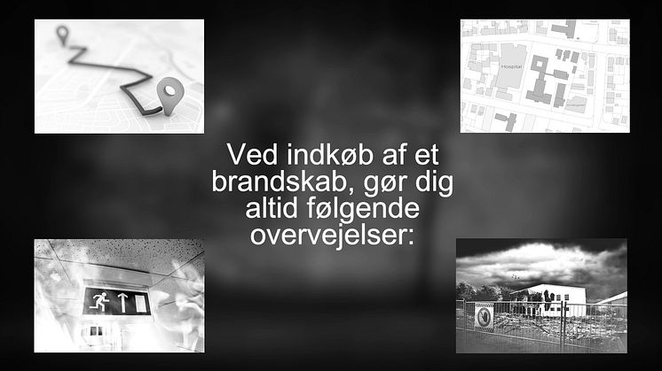 Sikkerhedsfunktioner ved et brandsikringsskab