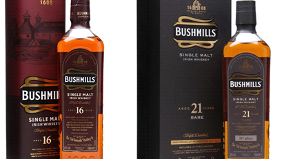 Bushmills 16 years single malt & Bushmills 21 years single malt