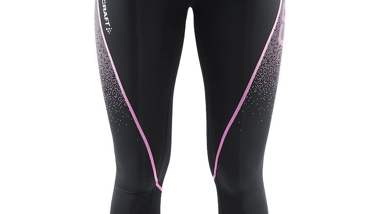 Delta Compression long tights för dam i färgen black/pop