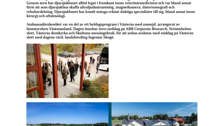 Utländska ambassadörer fick lära sig mer om svensk djursjukvård