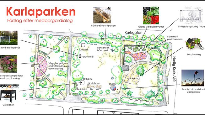 Karlaparken rustas upp efter medborgarförslag