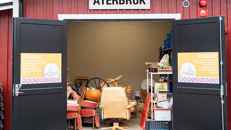 Återbruksinsamlingen på Arkelstorps återvinningscentral