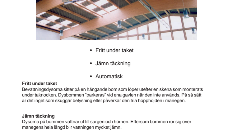 Knecht - Rörlig bevattning, produktblad