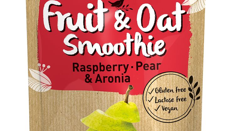 Frukt & Havre Smoothie Bringebær